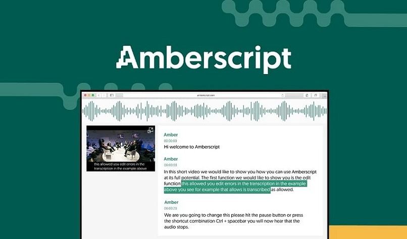 AmberScript logo y captura