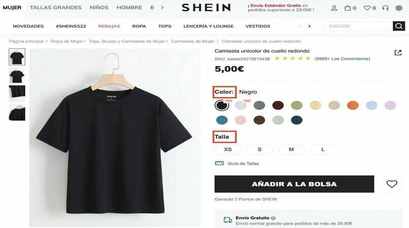 comprar ropa en shein