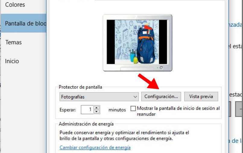 configuracion pantalla bloqueo