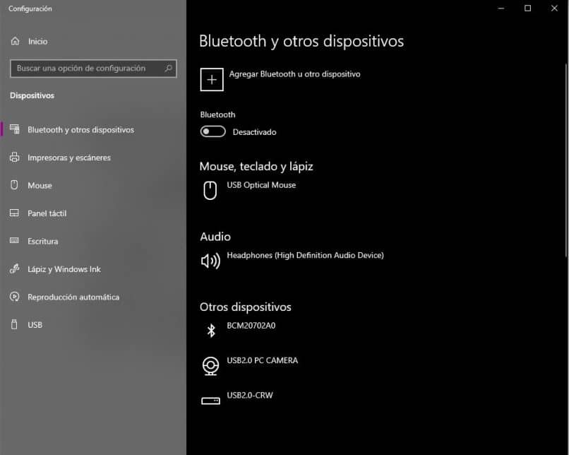 vincular dispositivos con bluetooth