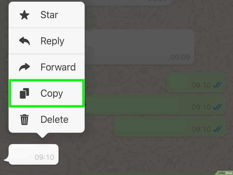 copiar mensajes en whatsapp