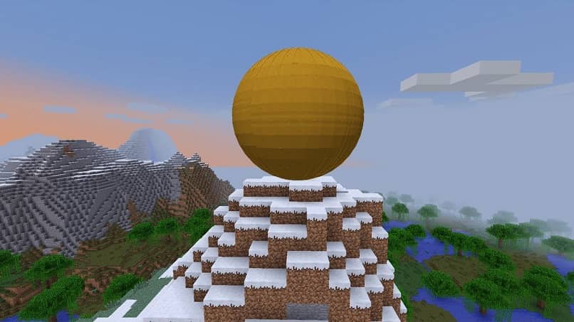 crear esfera en minecraft