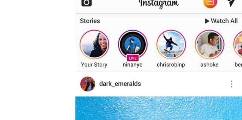 desde el menu de historias de instagram en el movil