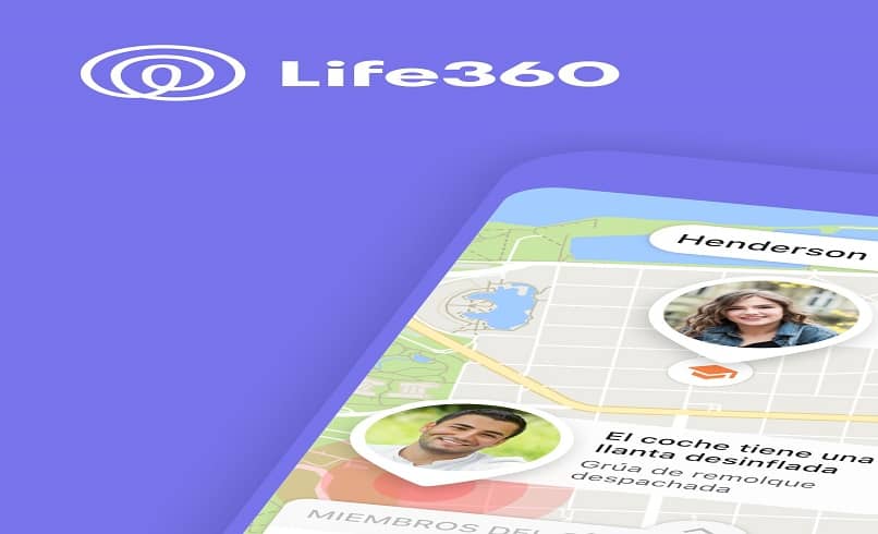 ubicacion en la aplicacion de life360 en smartphone