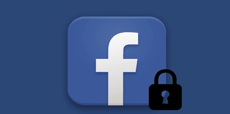 logo de facebook protegido con fondo azul
