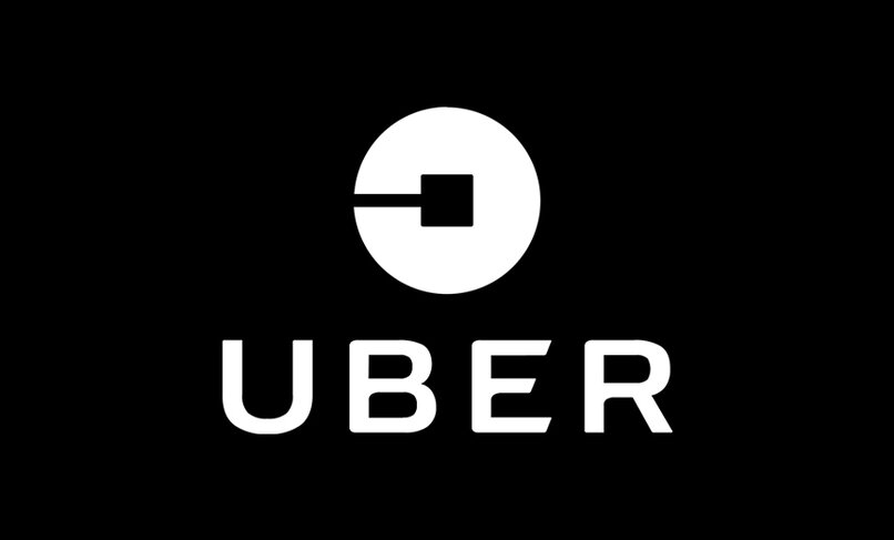 logo de uber fondo negro