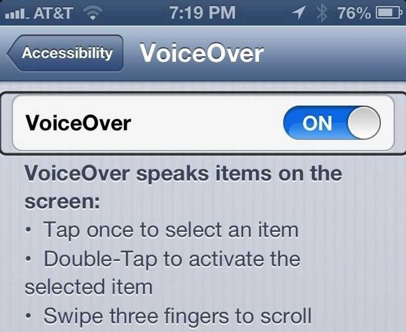 celulares problemas visuales voiceover